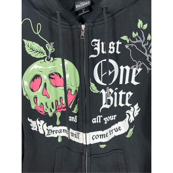 Disney Snow White and the seven dwarfs poison apple zip up hoodie size S - Picture 4 of 7